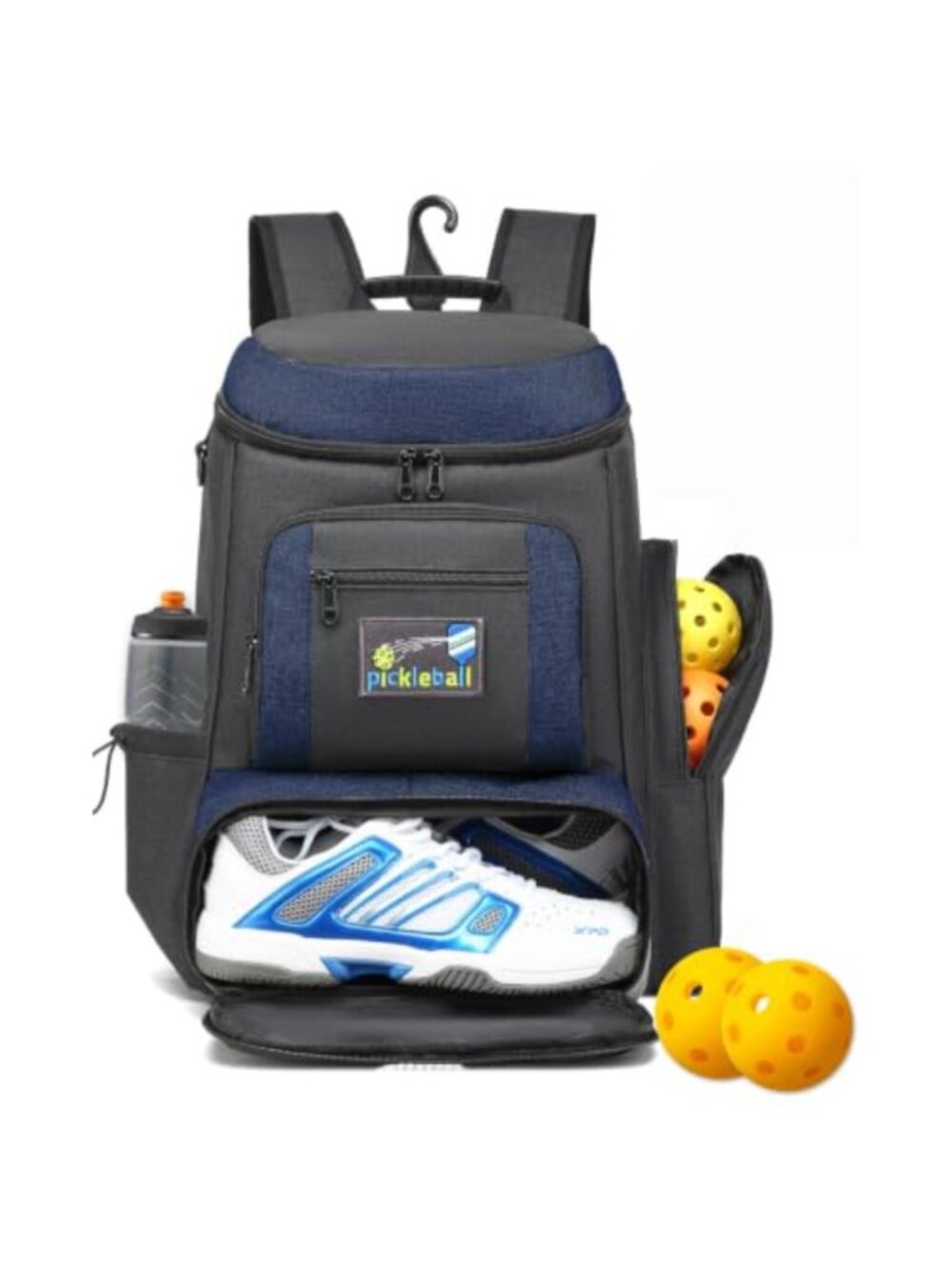 Pickleball Backpack 40L Large Tennis Racket Bag with Shoe Pocket